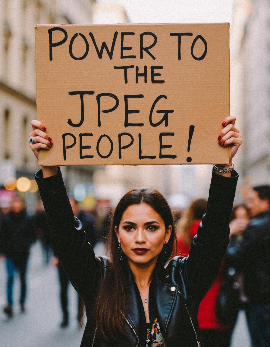 Holding Up a Sign example 2